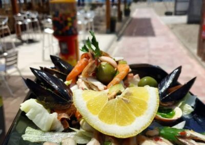 Frutti di mare in spiaggia